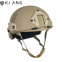 Équipement tactique KIANG Casque FAST Casque en aramide couleur sable Casques de moto