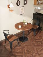 Ensemble de table à manger moderne avec 2 chaises pour restaurant, maison, dîner