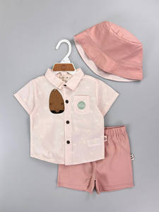 Nouvel Arrivage Tenues d'Été pour Bébé Ensembles 3 Pièces de Haute Qualité avec Chapeau 100 % Coton Biologique Vêtements de Bébé - Product Image 6