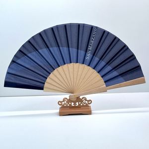 พัดไม้ไผ่พับได้คุณภาพสูง พิมพ์ลายตามสั่ง พร้อมโลโก้ ขายส่งจากโรงงาน - Product Image 3