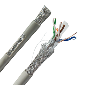 Cable CCA BC <span class=keywords><strong>Cat6</strong></span> de 305m con Blindaje Doble de Aluminio y Cobre, 24 AWG, 2PR, 4PR, <span class=keywords><strong>SF</strong></span>/<span class=keywords><strong>UTP</strong></span>, S/FTP, SSTP, SFTP, 100m, PVC - Product Image 4