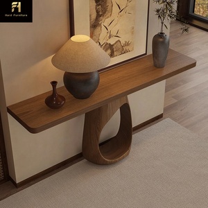 Console de style japonais Wabi Sabi créative pour l'<span class=keywords><strong>entrée</strong></span>, console en bois rétro, console étroite de luxe italienne - Product Image 2