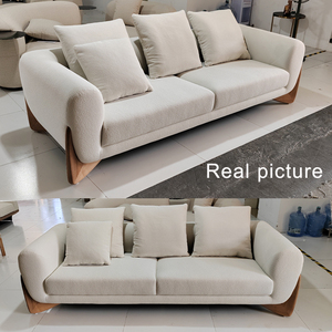 Juego de Sofás Seccionales de Lujo para el Hogar, Diseño Japonés, Sofá de Terciopelo para Sala de Estar, Muebles para Hotel, SF2171 - Product Image 2