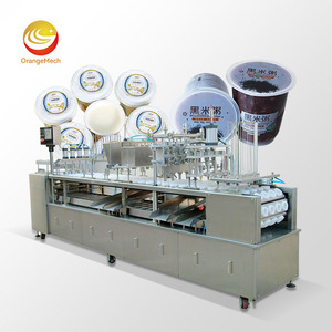 ORME Máquina de llenado de vasos de agua de coco de yogur griego de tipo lineal Máquina de llenado y sellado de tubos de helado Calippo - Product Image 1