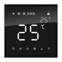 Panneau de température KNX Contrôleur de température ambiante Système d'automatisation de la maison intelligente Thermostat multifonctionnel KNX
