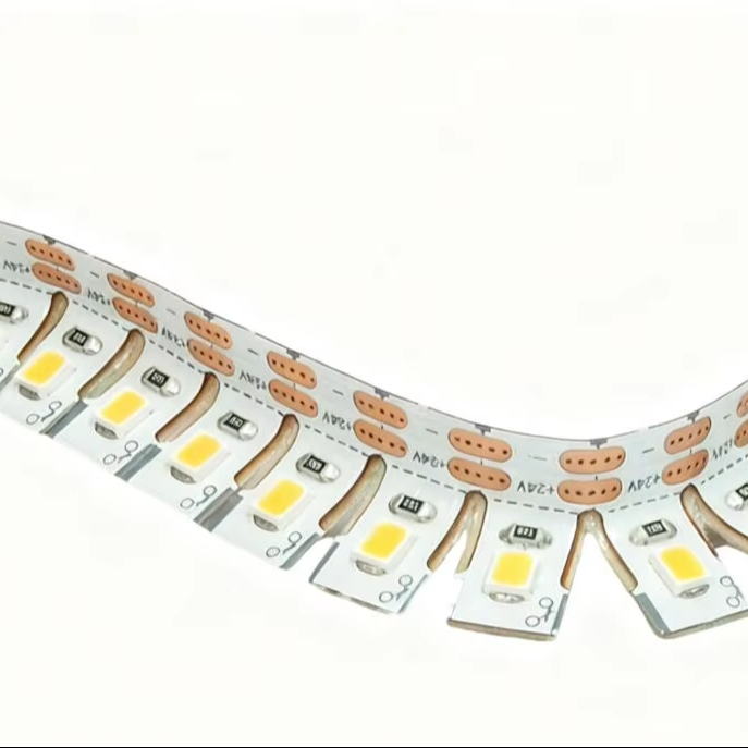 Fashion 3D Side Bent LED Strip Lights ultra Flexible Indoor Light High Performance CRI>90 24V Easy Cut with 1-Led Copper PCB