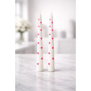 Hand-Painted Floral <b>Tapered</b> <b>Candles</b> for Home Decoration Christmas Easter Valentine's Day Graduation & Wedding Events - Product Image 3