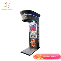 Machine de boxe d'arcade à monnayeur, robuste, en métal et plastique, avec fonction de puissance de frappe ultime, pour divertissement de rue