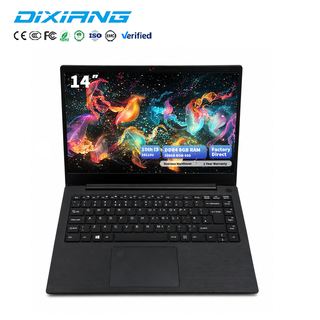 Factory Direct 10th Gen Core I3 10110U Notebook 14 Inch 16GB RAM DDR4 512GB ROM HD Display Win10/11 Office Laptop Bulk Supply