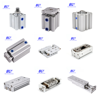 Cylindre pneumatique compact CDQ2B 50-30DZ, double action, cylindre fin en aluminium pour équipement d'automatisation industrielle