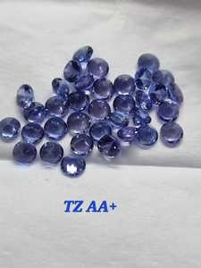 Tanzanita Natural, Corte Redondo, 5mm, Gema Suelta |   Tanzanita Azul Violeta Facetada para la Fabricación de Joyas |   Proveedor de Piedras Preciosas al por Mayor - Product Image 3