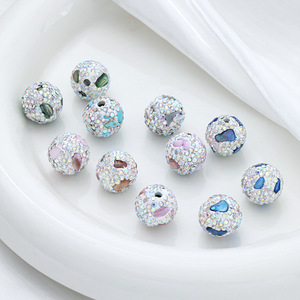 Perle di Cristallo Selina Rotonde con Beryl, Strass Sciolti da 16mm con Foro Passante per Creazione di Catene per Telefoni, Portachiavi e Gioielli - Product Image 5