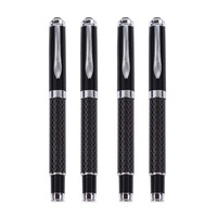 Stylo bille pas cher à motif fibre de carbone pour cadeau de mariage, stylo signature, accessoires de bureau et scolaires