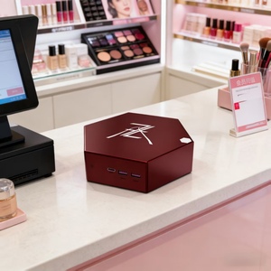 Mini PC Hôte Rouge Vin 32 Go RAM 1 To SSD Affichage 4K Caisse Enregistreuse pour <span class=keywords><strong>Magasin</strong></span> de Cosmétiques & Présentation des Couleurs de Maquillage - Product Image 2