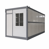 Structure en acier durable, maison préfabriquée pliable, local de stockage mobile économique, maison modulaire pliable, bureau de chantier