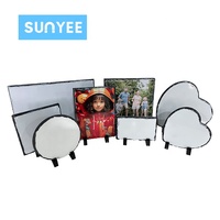 Cadres photo en pierre vierges pour sublimation, diverses formes et tailles (cœur, rectangle, ovale), directement de l'usine Sunyee