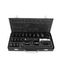 1/2 pouces Drive 22pcs Jeu de douilles à impact Douilles métriques avec boîtier en métal Kit d'outils