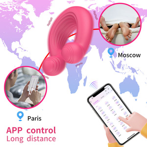 APP anelli per il controllo remoto del rubinetto con chiusura del pene in Silicone a doppio Shock ritardano i prodotti per il sesso maschile - Product Image 3