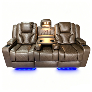 Sofá seccional convertible de lujo para el hogar con reclinable eléctrico USB/Tipo C y altavoz Bluetooth para la sala de estar - Product Image 5