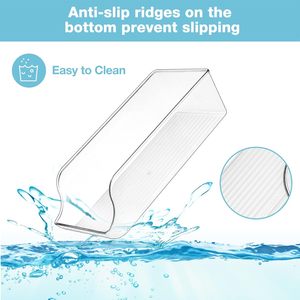 Kitchen Transparent Acrylic Injection Molded PET Eco-Friendly Modern Stackable Refrigerator Storage Organizer Box Bins Drink - Product Image 2
