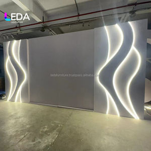 LEDA Modern Design Luxury Led Light Arch <b>Stand</b> White Wedding <b>Backdrop</b> for Stage Decoration - Product Image 4