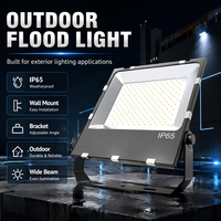 Projecteur LED extérieur haute puissance IP65 étanche 50W 100W 150W 200W avec support réglable pour éclairage mural de sécurité extérieur