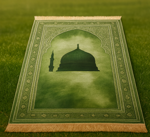 Bộ sưu tập Thảm nghệ thuật hồi giáo với thiết kế hình học và hoa, tùy chỉnh kích thước, nhiều tùy chọn vải cầu nguyện - Product Image 3