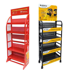 Tùy chỉnh kích thước kim loại kệ trưng bày cho siêu thị cửa hàng tiện lợi cửa hàng dầu xe trực tiếp từ nhà cung cấp Trung Quốc - Product Image 1