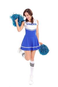 Femmes sexy <span class=keywords><strong>Glee</strong></span> Club <span class=keywords><strong>Cheerleader</strong></span>, costumes sexy pour fille adulte de costume de pom-pom girl - Product Image 2