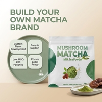 Poudre de thé au lait matcha aux champignons OEM ODM sous marque privée 100g – Formule et saveur personnalisées