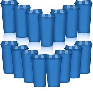 Gobelet isotherme portable en plastique réutilisable de 16 oz, le plus vendu, avec couvercle personnalisable pour le camping - Product Image 1