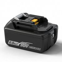Batterie au lithium 18V 6.0Ah Makita BL1860 avec cathode LiFePO4, 4000 cycles, indicateur LED pour outils électriques sans fil 18V
