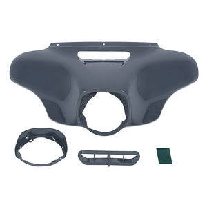 Carenado exterior de ala de murciélago HR3 90404001, compatible con Harley <span class=keywords><strong>CVO</strong></span> <span class=keywords><strong>Street</strong></span> <span class=keywords><strong>Glide</strong></span> <span class=keywords><strong>2018</strong></span>, Gunship, Touring, gris - Product Image 4