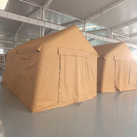 Grande tente de camping du Moyen-Orient, abri portable imperméable à ouverture automatique rapide pour hébergement de groupe et logement temporaire