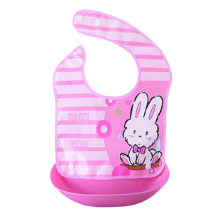 Babero de Silicona Impermeable, Libre de BPA, con Asa para Niños de <span class=keywords><strong>1</strong></span> a 4 Años, Patrón Geométrico, Flujo Variable, Multifuncional para Alimentación - Product Image 6