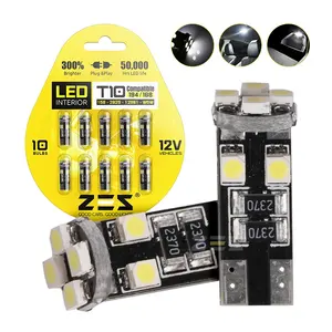 ZES Preços de fábrica AT1030 T10 W5W Luz LED Super Brilhante T10 para Interior do Carro W5W LED