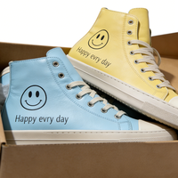Chaussures décontractées personnalisées avec logo sérigraphié, baskets de luxe montantes à lacets pour femme, bottes plates streetwear à fermeture éclair