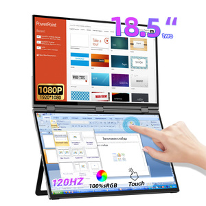 Moniteur de jeu portable Eimio ODM 18,5 pouces 1080P à <span class=keywords><strong>double</strong></span> écran, écran tactile 120 Hz, ordinateur portable de jeu avec haute résolution et vitesse - Product Image 1