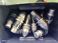 Foret conique TECHGONG B47K, pointe en carbure de tungstène, dents en forme de balle, composants principaux du moteur, tarière rotative pour excavatrice, noir 1