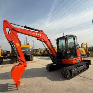 Mini-pelleuse d'occasion Kubota KX165-5 de 6 tonnes de bonne qualité, excavatrice Kubota KX165 d'occasion, KX135, KX155, engins de construction - Product Image 1