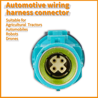 Conector HSD de 4 pines, conector hembra recto para transmisión de datos de alta velocidad, apto para aplicaciones automotrices.