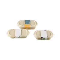 Nouveau design de l'usine de canne à sucre compostable conteneur à emporter boîte à lunch conteneur alimentaire boîtes à emporter conteneurs alimentaires de pulpe de canne à sucre