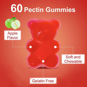 Natural ACV suplemento gomoso suplemento vegetariano para mujeres y hombres no GMO <span class=keywords><strong>B12</strong></span> multivitamínico Vinagre de sidra de manzana gomitas - Product Image 6