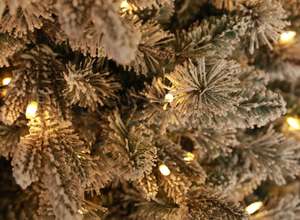 Toptan lüks ayakta taban 10ft 10ft için Prelit kar akın yağ yapay noel dekoratif ağaçlar - Product Image 3