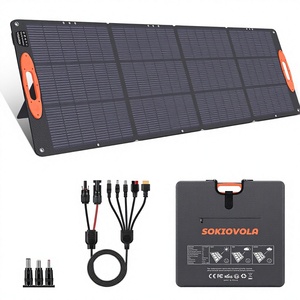 Panel Solar Portátil Plegable de 200W, 25% de Alta Eficiencia, Impermeable IP68, Negro/Naranja, Tipo N, 16BB, JNH-FLD-200W-4 - Product Image 4