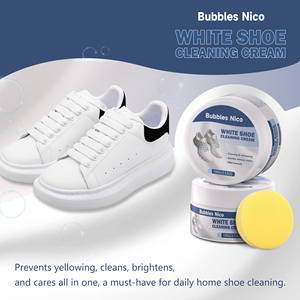 Crema Limpiadora de Zapatos OEM para Zapatos Blancos, Quitamanchas para Cuero, Lona, Malla, Tacones Altos, Fórmula Suave, Marca Privada, 100g - Product Image 5