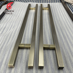 Tùy chỉnh trung tâm mua sắm thép không gỉ Kính cửa chính xử lý sang trọng vàng nhà phong cách hiện đại biệt thự khách sạn dài cửa xử lý - Product Image 3