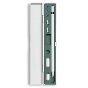 Estuche Protector de Silicona Rígido Portátil Antipérdida para Apple Pencil de <span class=keywords><strong>1</strong></span>ª y <span class=keywords><strong>2</strong></span>ª Generación, Accesorios para Lápiz - Product Image 1