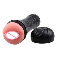 Heißer Vibrations-Männermasturbator, Taschenmuschi, Echte Vagina, Oraler Masturbationsbecher, Taschenlampenform, Sexspielzeug für Erwachsene Männer