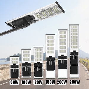 Đèn đường năng lượng mặt trời tất cả trong một 300W 100W 150W 200W Đèn năng lượng mặt trời ngoài trời không thấm nước với Camera và cảm biến chuyển động - Product Image 1